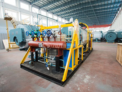 gas fired skid mounted steam boiler