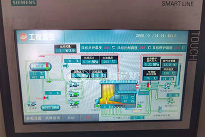 thermal oil heaters display