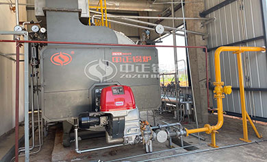 gas oil fired boiler site