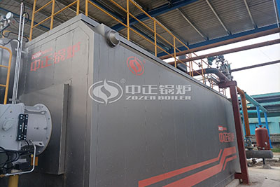 SZS oil gas fired steam boiler site