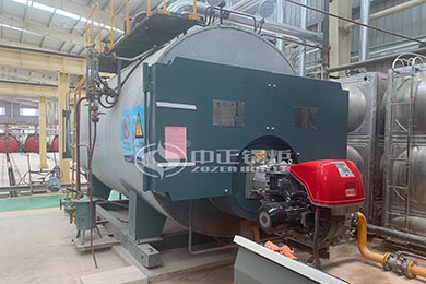 WNS gas condensing steam boiler