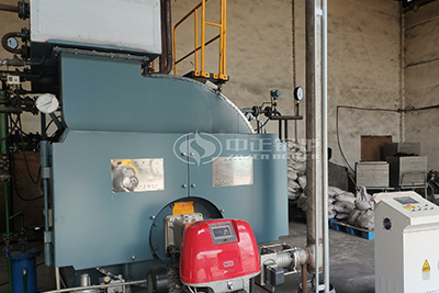 2 Tph Biogas Fired Steam Boiler in Food Factory