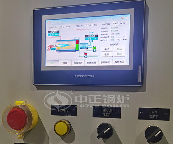 control system of 8 ton boiler