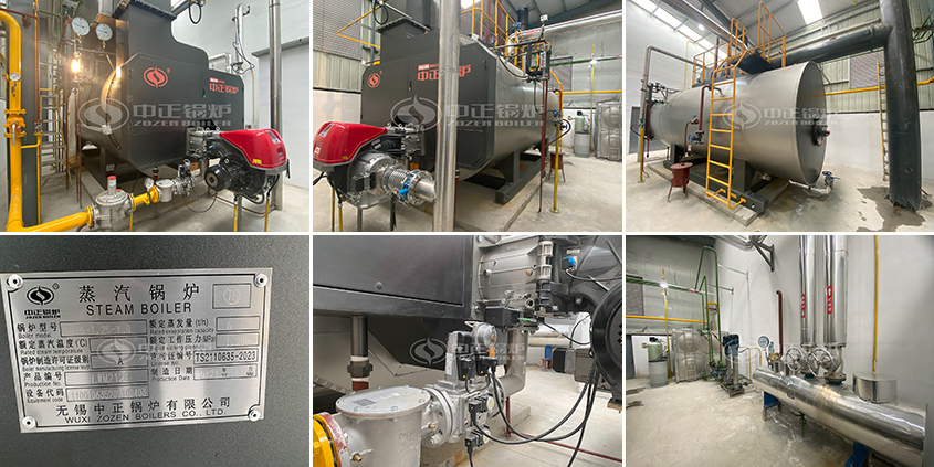 Gas Steam Boiler in Leather Factory