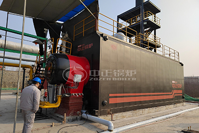 gas steam boiler in chemical plant project