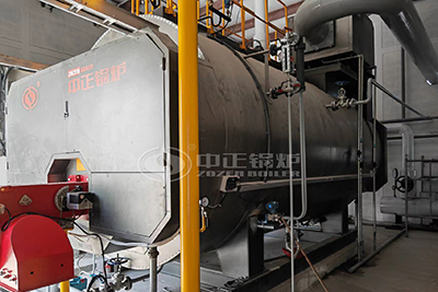 fire tube boiler with gas oil fuel
