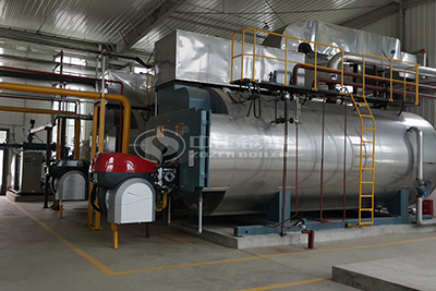 biogas fuel fire tube boiler used for dairy production