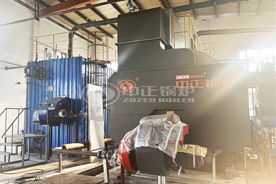 oil gas fired boiler in food plant