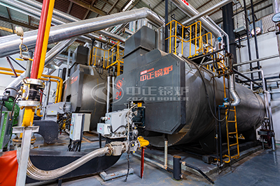 automatic gas fire tube steam boiler