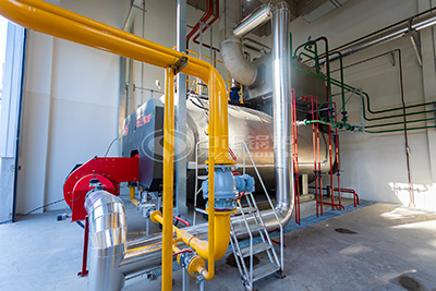 gas fuel steam boiler in packaging industry