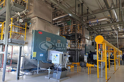 gas fire tube steam boiler in dairy factory