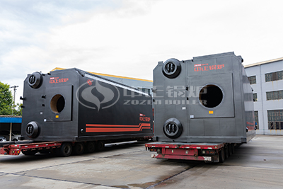 shipment of ZOZEN water tube boiler