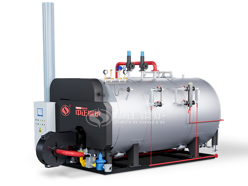 Gas oil fired skid-mounted steam boiler