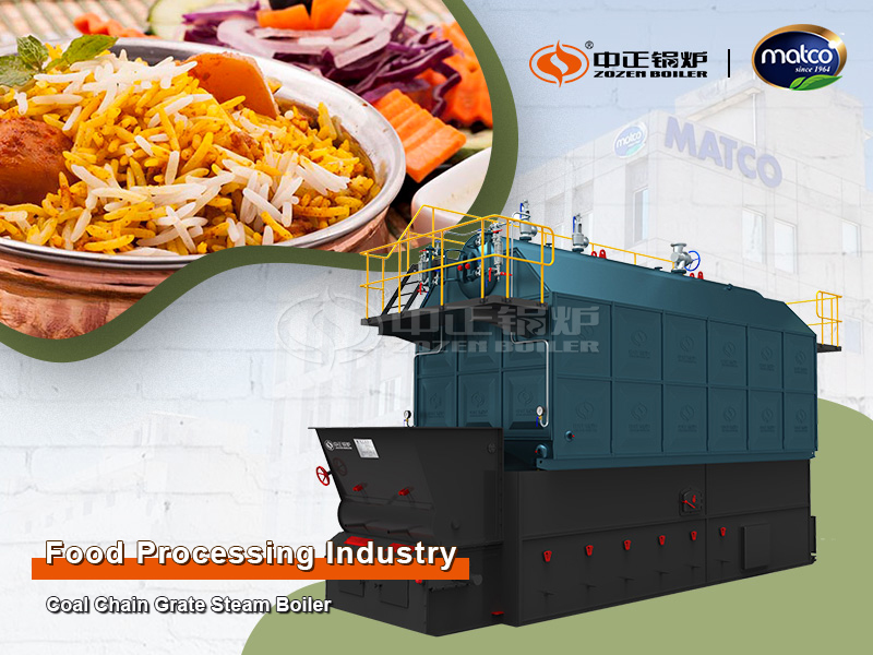 15 TPH Coal-fired Steam Boiler for Food Processing Industry in Pakistan