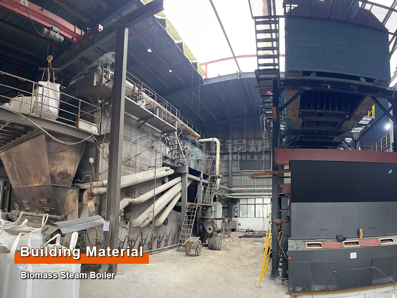 Building Material Industry 15 TPH Tri-Drum Biomass Fired Steam Boiler  