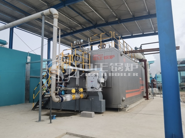 Boiler machine in factory 