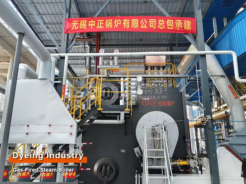 ZOZEN 30 Tons Gas Water Tube Steam Boiler for Dyeing Industry