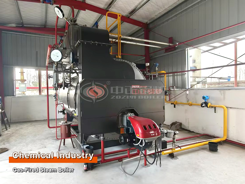 Chemical Industry 1 TPH Gas Fire Tube Steam Boiler