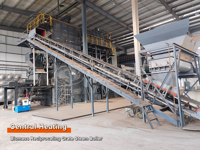 ZOZEN 15 Tons Reciprocating Grate Biomass Steam Boiler for Central Heating Industry