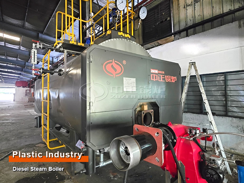 Plastic Industry ZOZEN 3 tph Diesel Steam Boiler Project in Malaysia