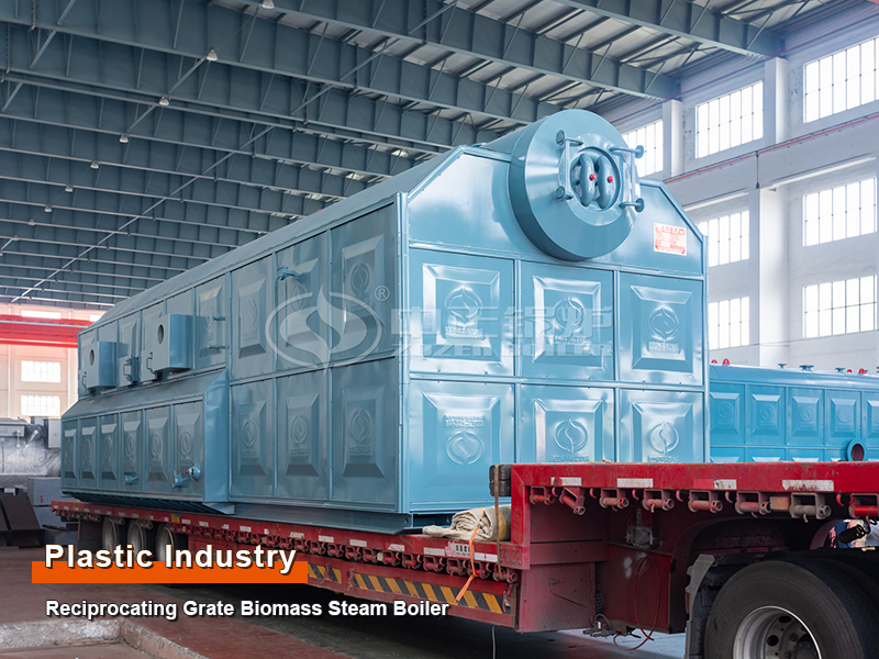 Plastic Industry 12 Tons Reciprocating Grate Biomass Steam Boiler